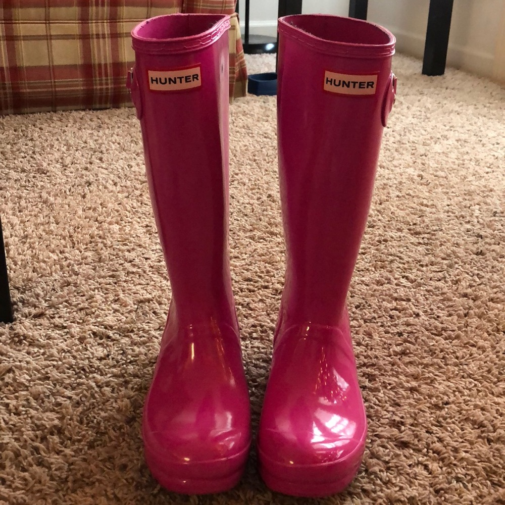 Pink Hunter Rain Boots
